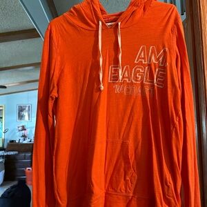 American Eagle Outfitters Vibrant Orange Hoodie